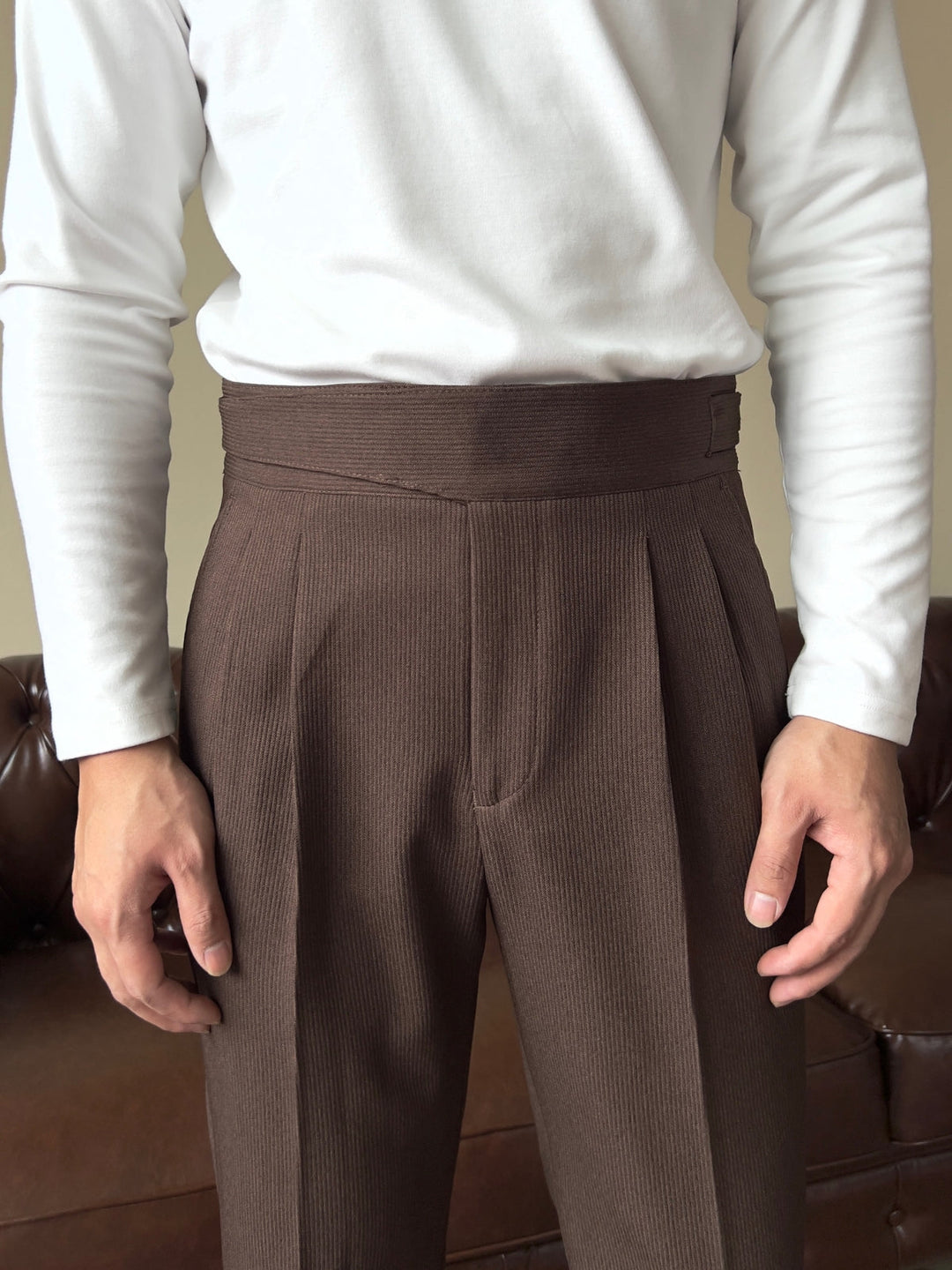 Regent- Old Money High Waist Gurkha Trousers