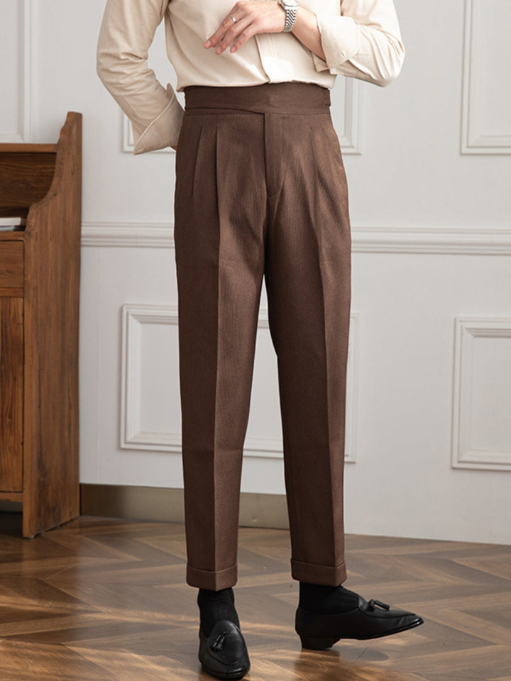 Regent- Old Money High Waist Gurkha Trousers