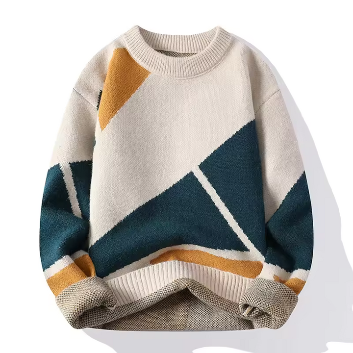 LuxeThread - O-Neck Pullovers Warm Knit Sweater