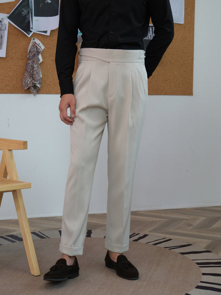 Regent- Old Money High Waist Gurkha Trousers