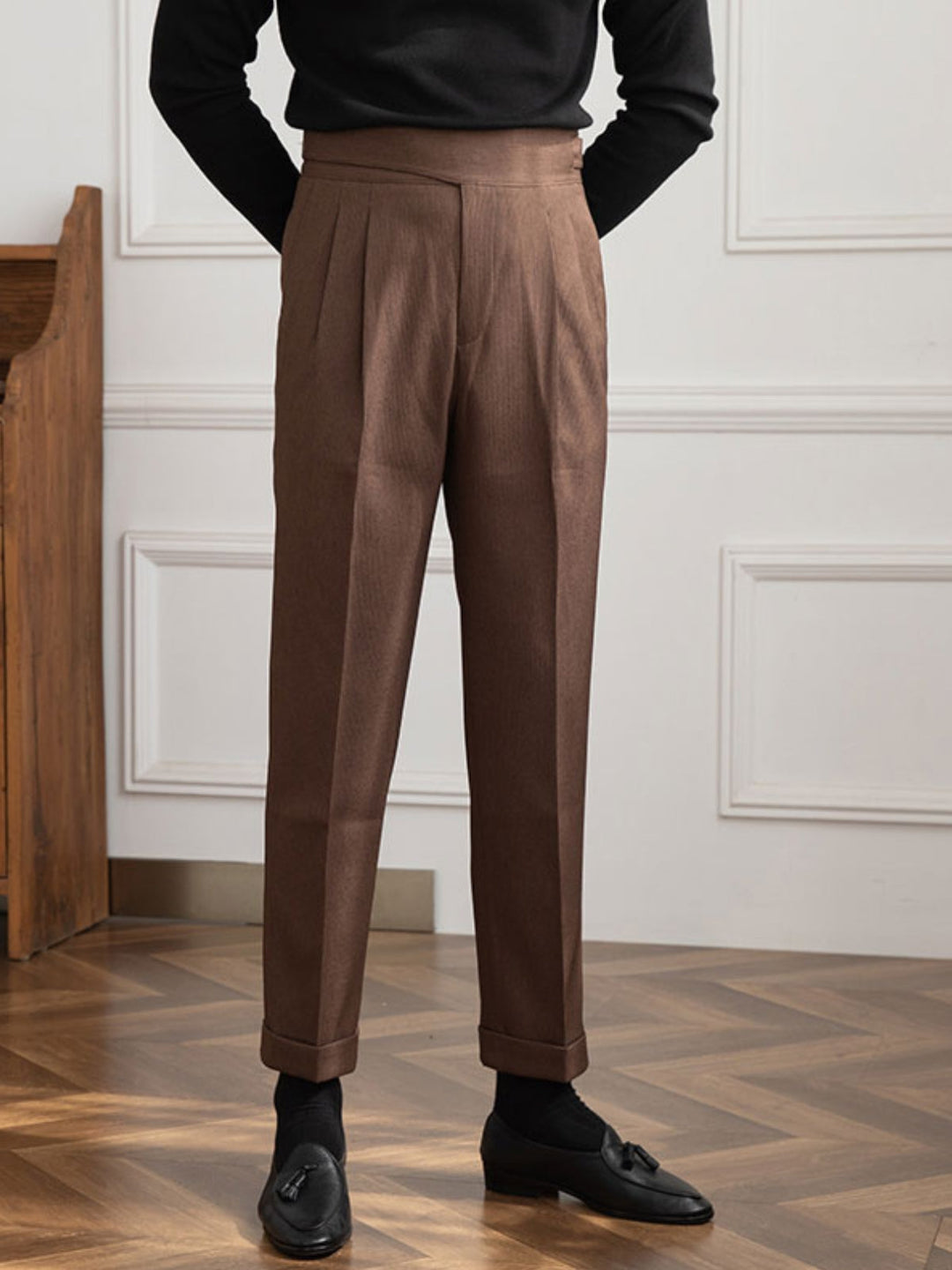 Regent- Old Money High Waist Gurkha Trousers