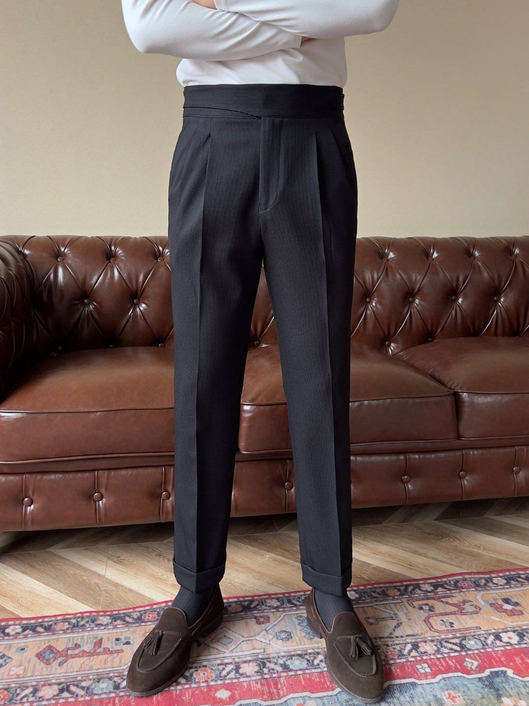 Regent- Old Money High Waist Gurkha Trousers