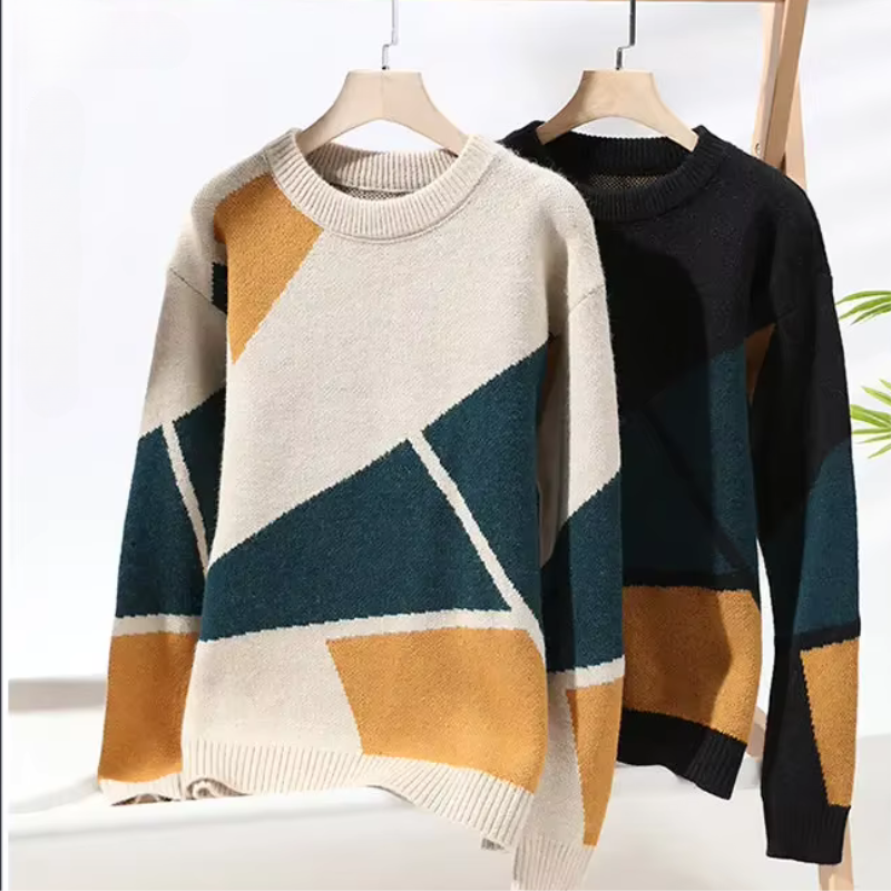 LuxeThread - O-Neck Pullovers Warm Knit Sweater