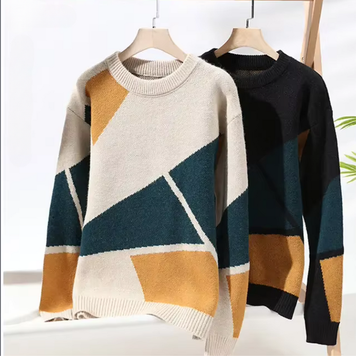 LuxeThread - O-Neck Pullovers Warm Knit Sweater