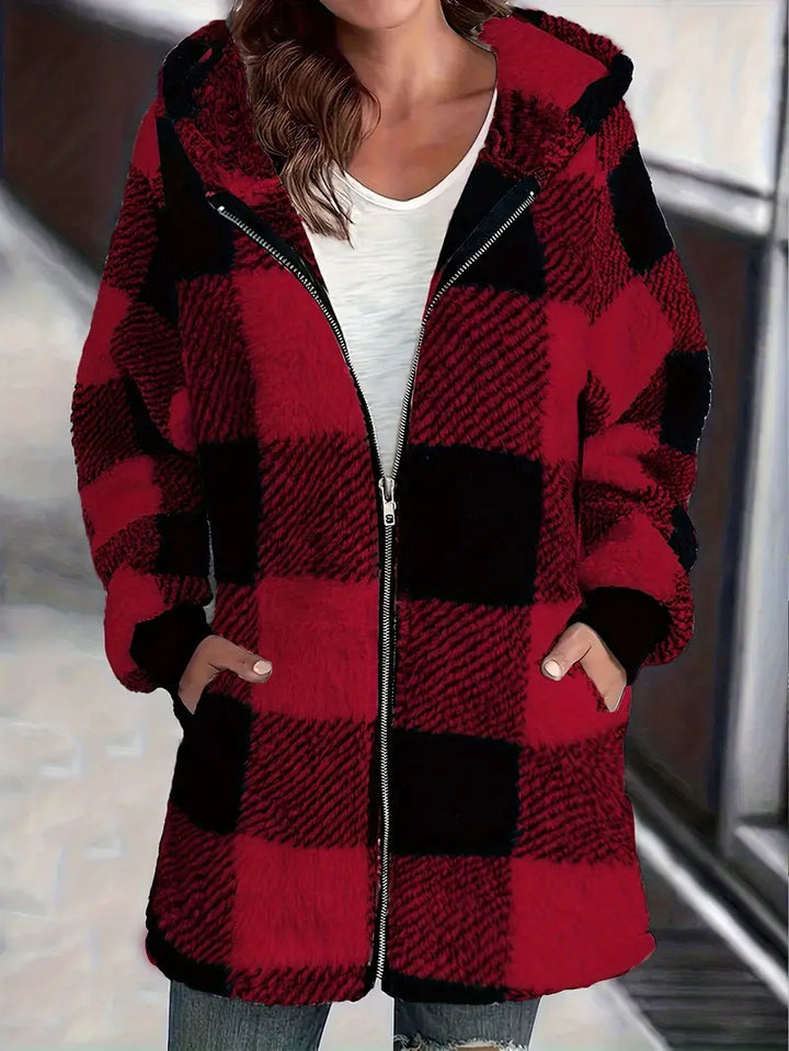 Mary - Cozy Plaid Jacket