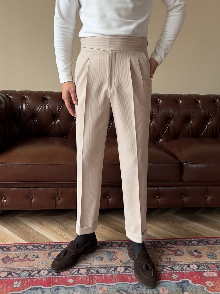 Regent- Old Money High Waist Gurkha Trousers