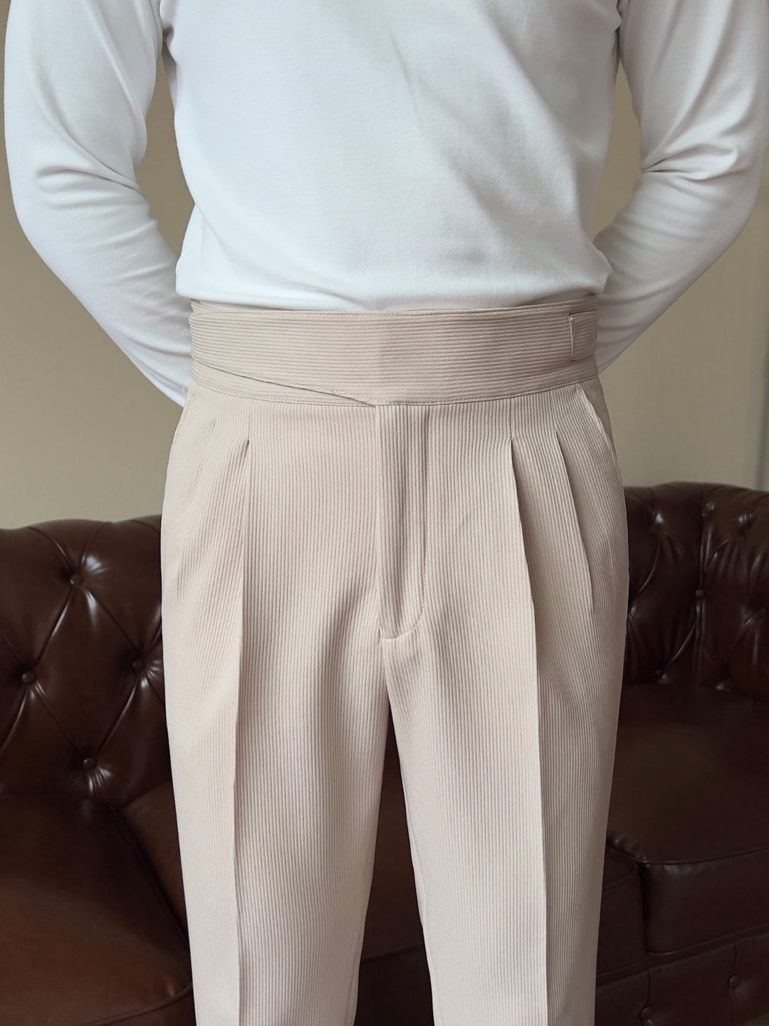 Regent- Old Money High Waist Gurkha Trousers