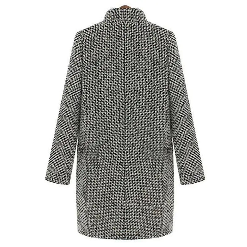 Emily - Elegant Long Wool Overcoat