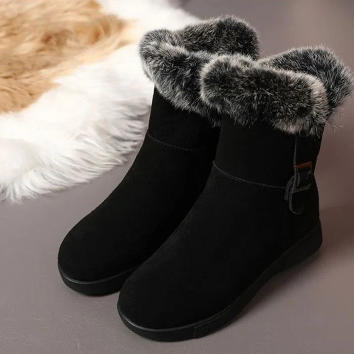 Claire - Fur Suede Snow Boots