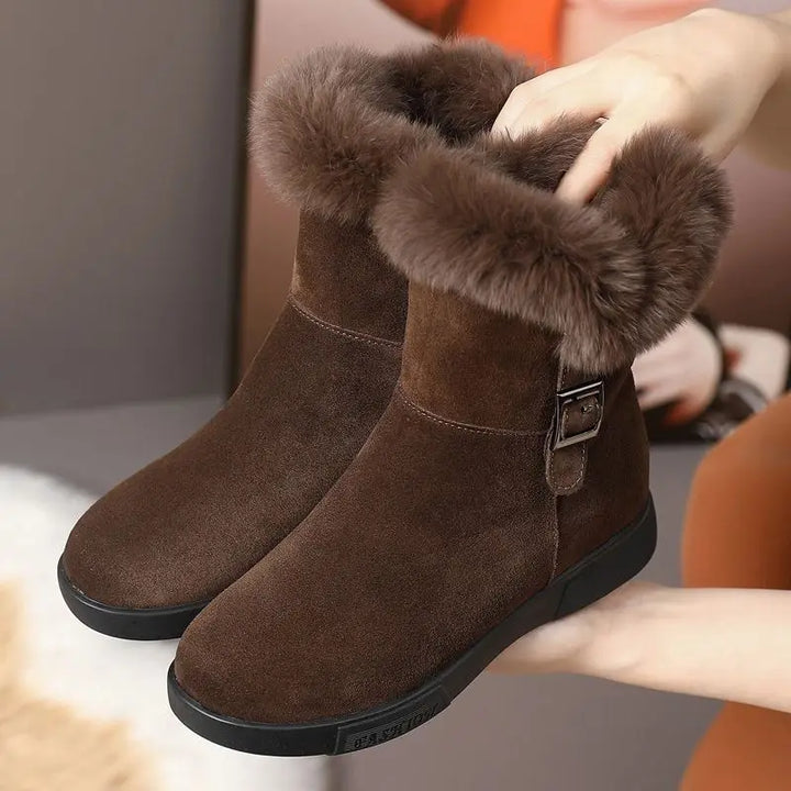 Claire - Fur Suede Snow Boots