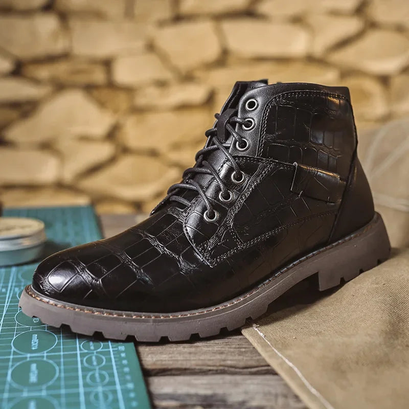 Leathero Classico-Italian handmade  Retro leather men boots