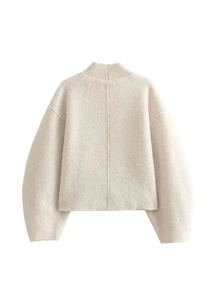 Avalon™ - Stylish Oversized Mock-Neck Sweater