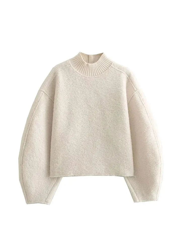 Avalon™ - Stylish Oversized Mock-Neck Sweater