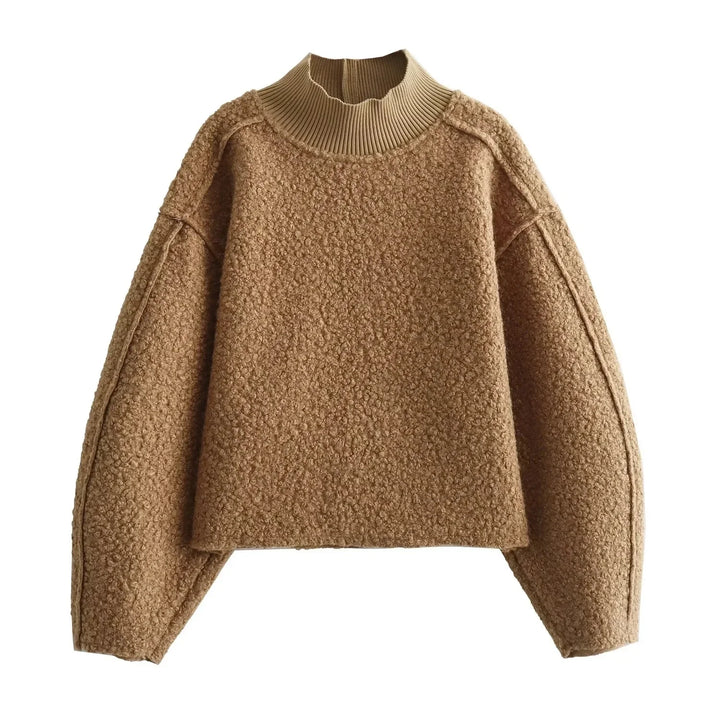 Avalon™ - Stylish Oversized Mock-Neck Sweater