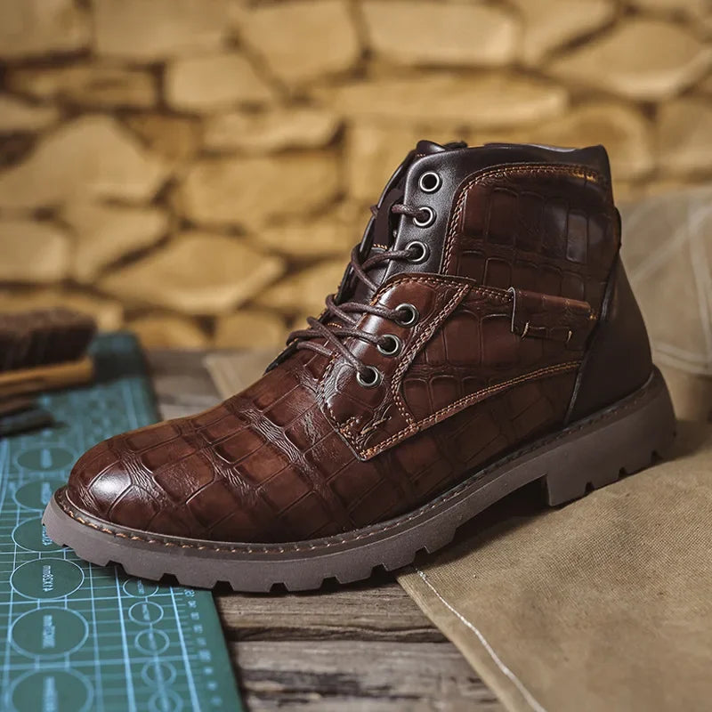 Leathero Classico-Italian handmade  Retro leather men boots