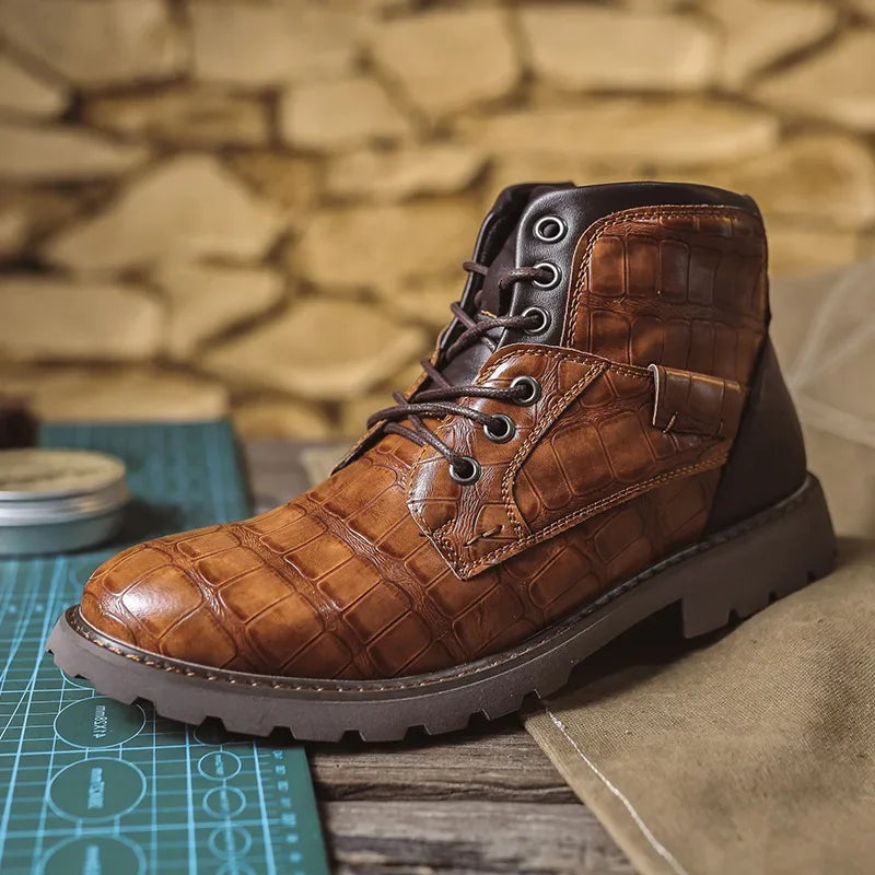 Leathero Classico-Italian handmade  Retro leather men boots