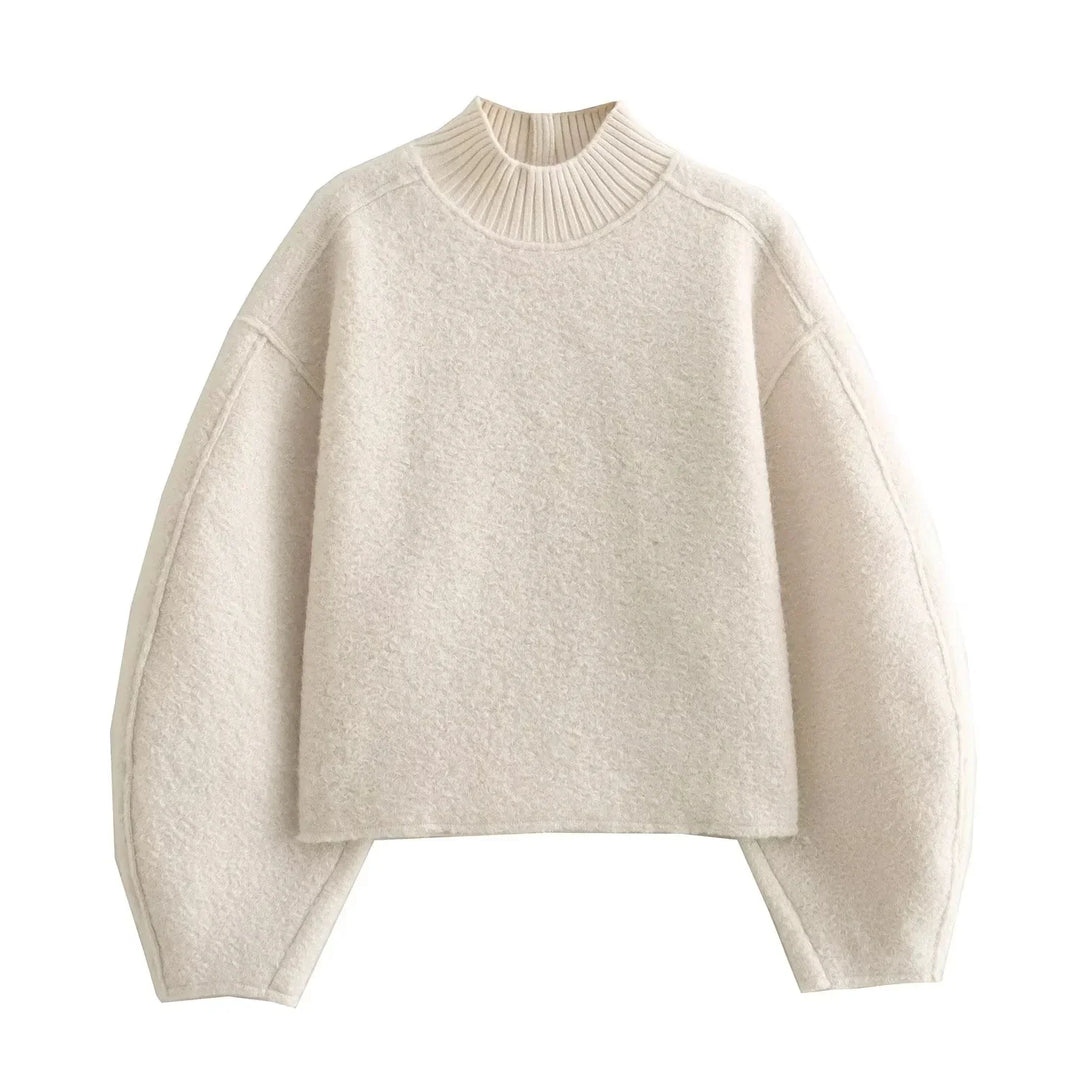 Avalon™ - Stylish Oversized Mock-Neck Sweater