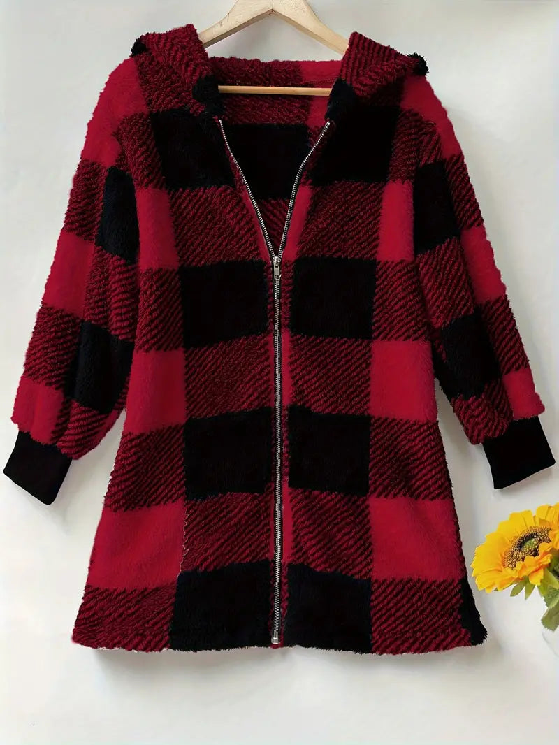 Mary - Cozy Plaid Jacket