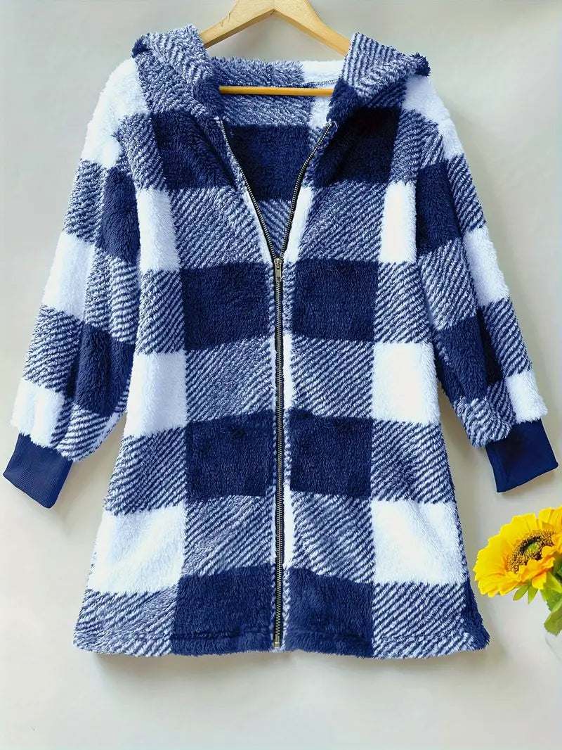 Mary - Cozy Plaid Jacket